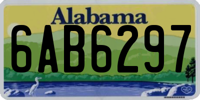 AL license plate 6AB6297