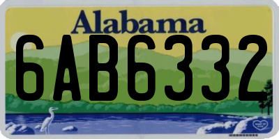 AL license plate 6AB6332