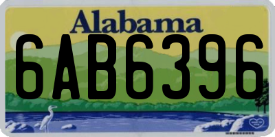 AL license plate 6AB6396
