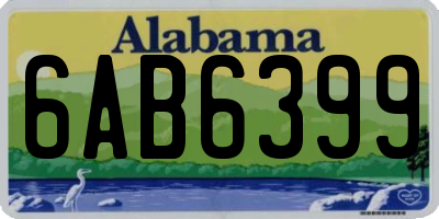 AL license plate 6AB6399