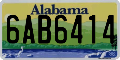 AL license plate 6AB6414