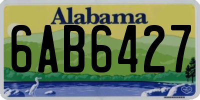AL license plate 6AB6427