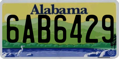 AL license plate 6AB6429