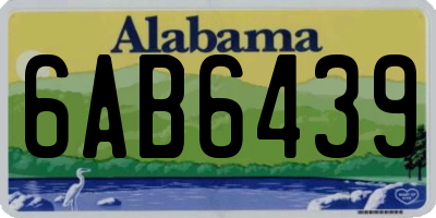 AL license plate 6AB6439