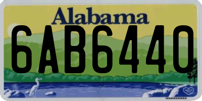 AL license plate 6AB6440