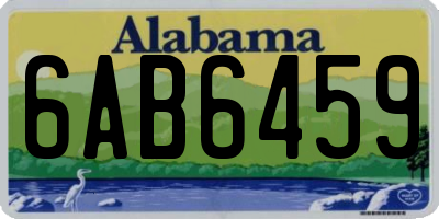 AL license plate 6AB6459