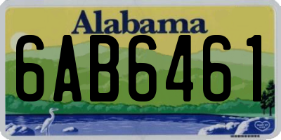 AL license plate 6AB6461