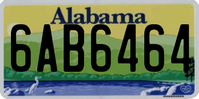 AL license plate 6AB6464