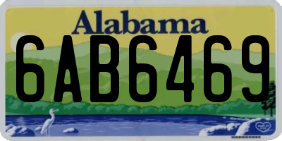 AL license plate 6AB6469