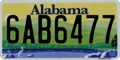 AL license plate 6AB6477