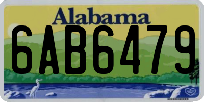 AL license plate 6AB6479