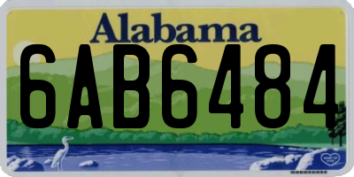 AL license plate 6AB6484