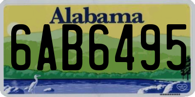 AL license plate 6AB6495