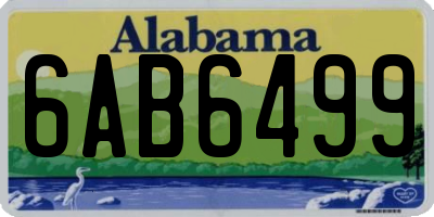 AL license plate 6AB6499