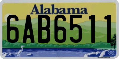 AL license plate 6AB6511