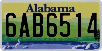 AL license plate 6AB6514