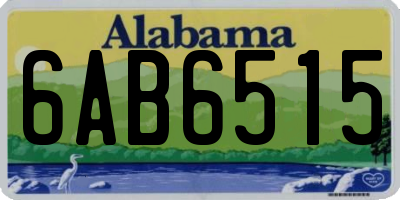 AL license plate 6AB6515