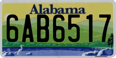 AL license plate 6AB6517