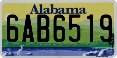 AL license plate 6AB6519