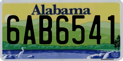 AL license plate 6AB6541