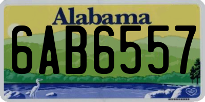 AL license plate 6AB6557
