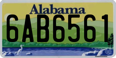 AL license plate 6AB6561