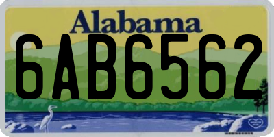 AL license plate 6AB6562