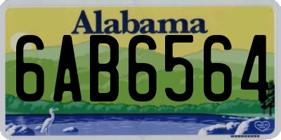 AL license plate 6AB6564