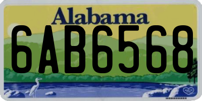 AL license plate 6AB6568