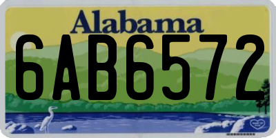 AL license plate 6AB6572