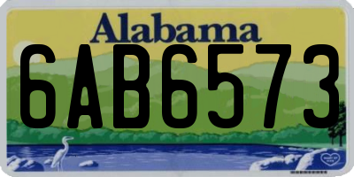 AL license plate 6AB6573