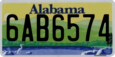 AL license plate 6AB6574