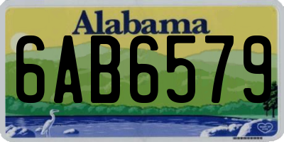 AL license plate 6AB6579