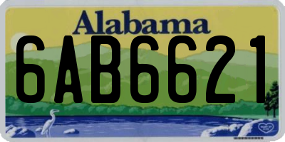 AL license plate 6AB6621