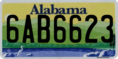 AL license plate 6AB6623