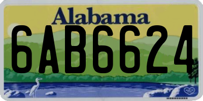 AL license plate 6AB6624