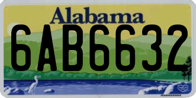 AL license plate 6AB6632