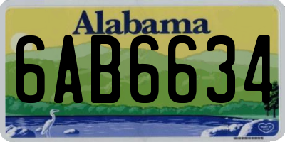 AL license plate 6AB6634
