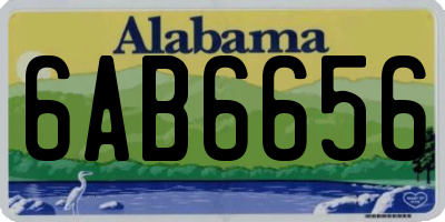 AL license plate 6AB6656