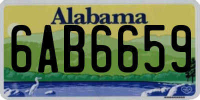 AL license plate 6AB6659