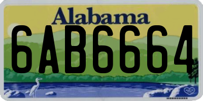 AL license plate 6AB6664