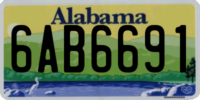 AL license plate 6AB6691
