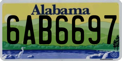 AL license plate 6AB6697