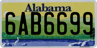 AL license plate 6AB6699