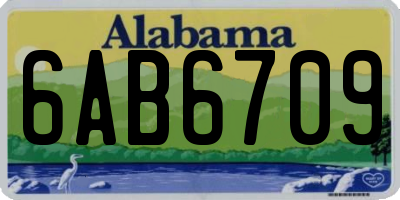 AL license plate 6AB6709