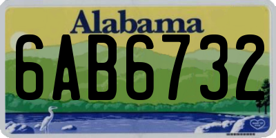 AL license plate 6AB6732