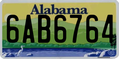 AL license plate 6AB6764