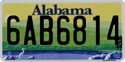 AL license plate 6AB6814
