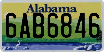 AL license plate 6AB6846