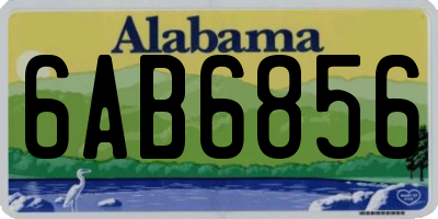 AL license plate 6AB6856